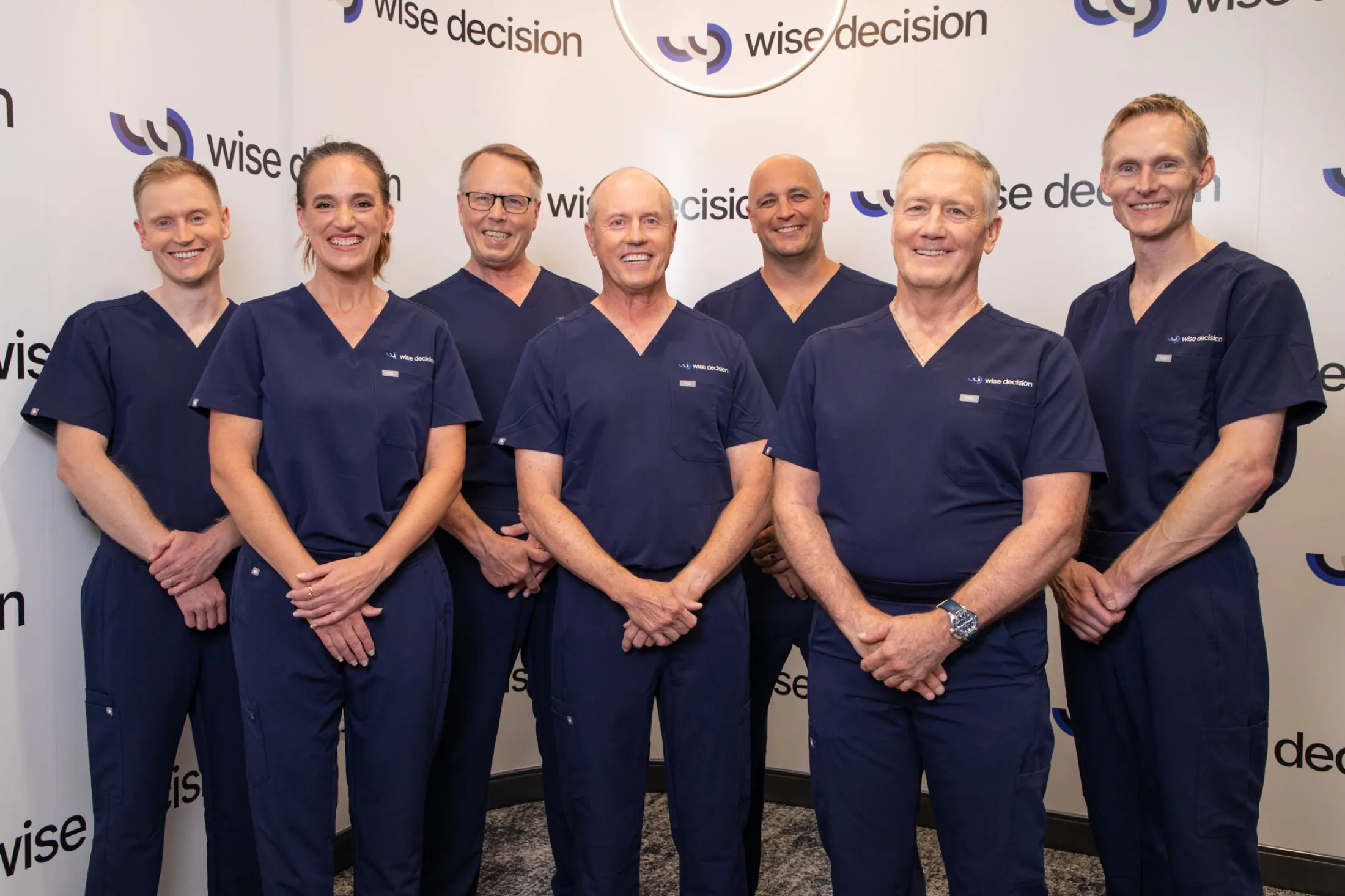 Wise Decision surgeons and anesthesia team discussing patient care