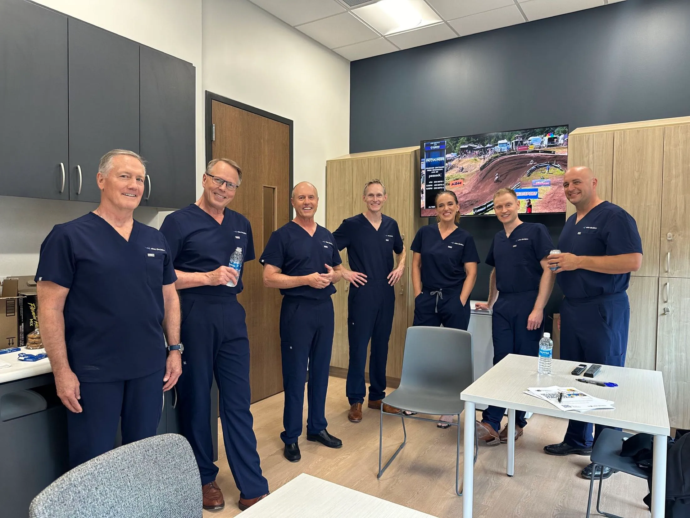 Wise Decision anesthesia team between cases